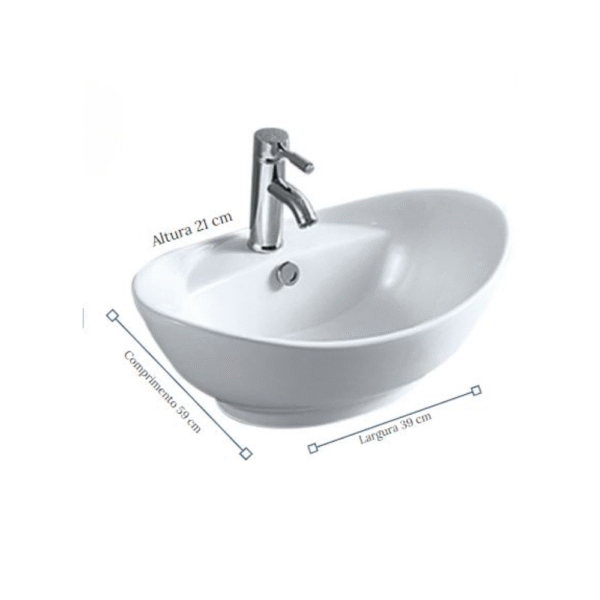 Cuba de Apoio de Mesa Adm - 8001Branco - Imagem 3