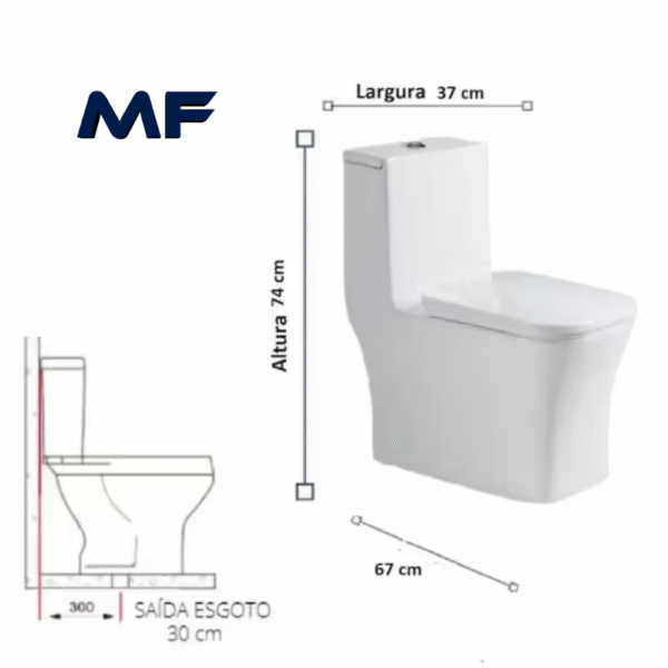 Vaso Sanitário Adm-580 - Imagem 2